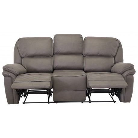 Saranda 3 pers Recliner Sofa - Grå microfiber stof