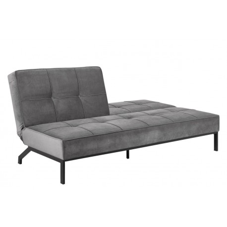 Perugia sovesofa - Mørkegrå velour