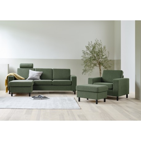 Pan Chaiselong sofa Mørkegrå vendbar