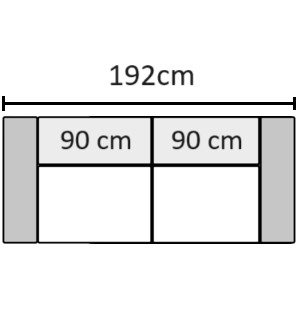 B192 x B84 x H84 cm