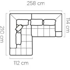 Venstrevendt MAGNETIC Chaiselong