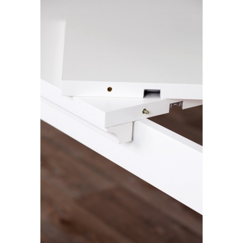 Bordeaux tillægsplade til spisebord 2 stk. - Hvid billede