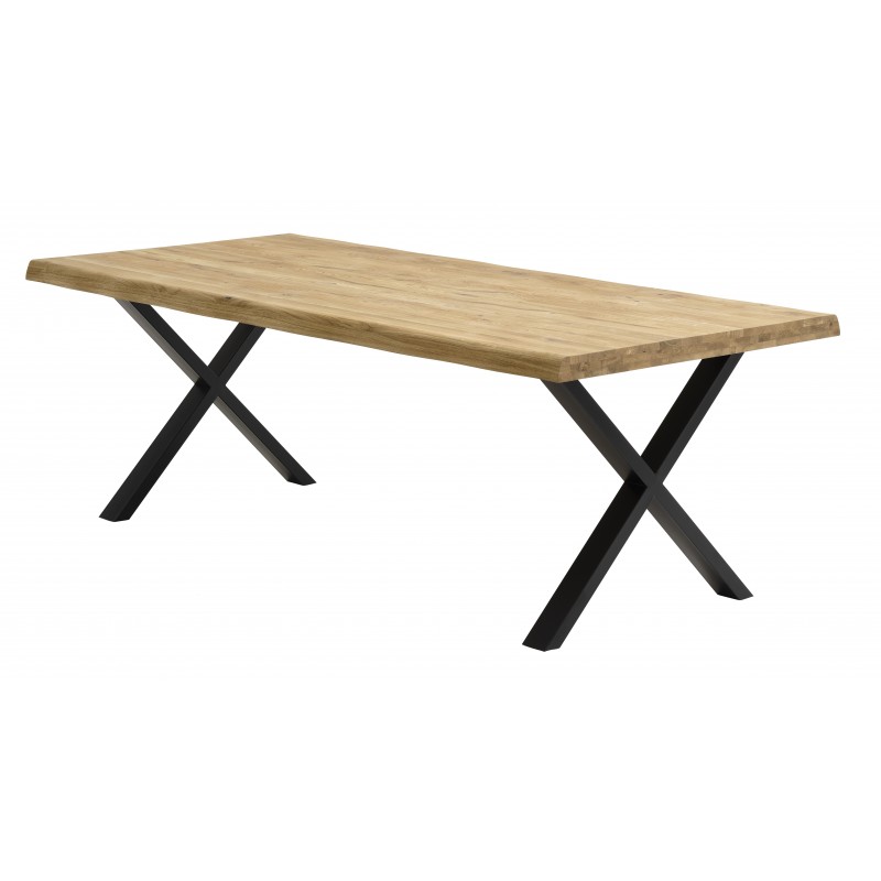 Western massiv naturolieret egetræ plankebord 220 x 100cm