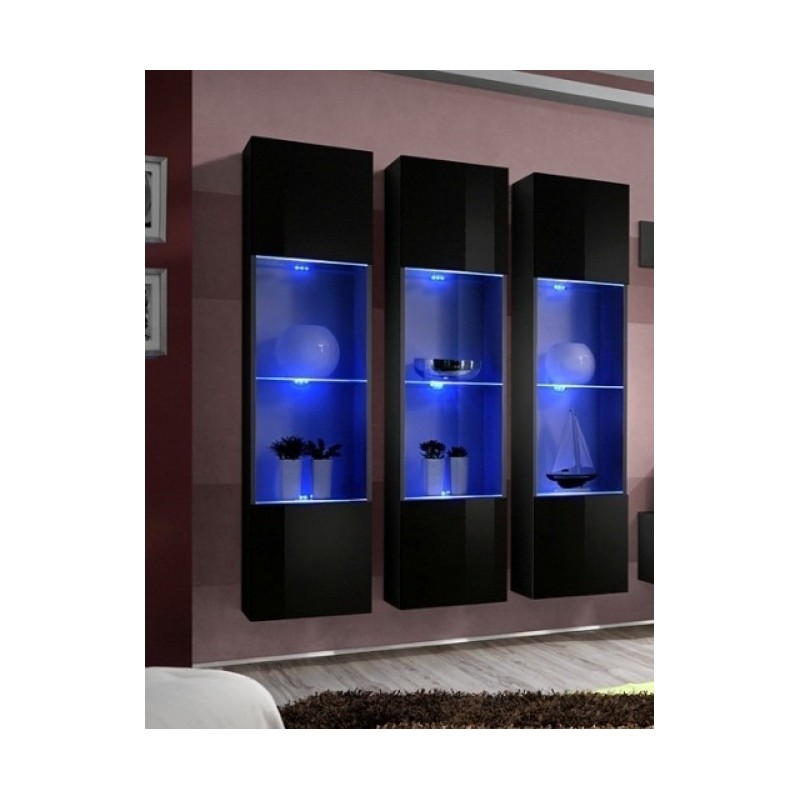 Reolvæg 3 dele sort