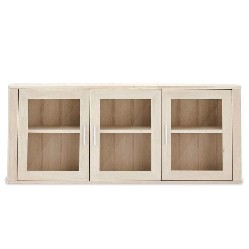 Paris - Væg vitrine i Eg Hvidolieret - B:150 x D:34 cm. Højde 60 cm. OUTLET