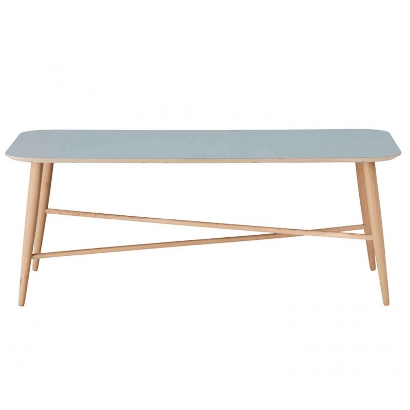 Thomsen Furniture| Cross Sofabord Lysegrå laminat / 68 x 128 cm