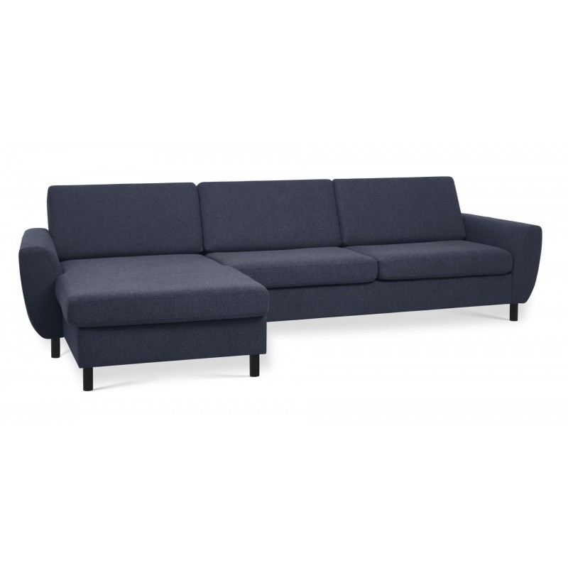 Thomas XL vendbar chaiselongsofa - Austin Blå