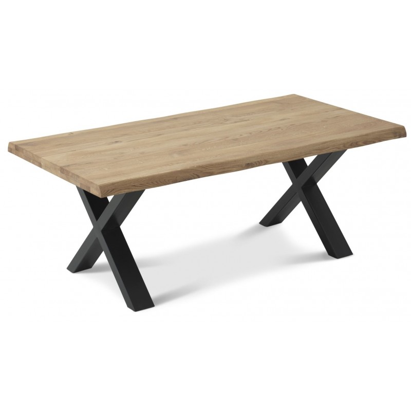 WESTERN sofabord i Naturolieret eg – 130X70 cm - 40 MM