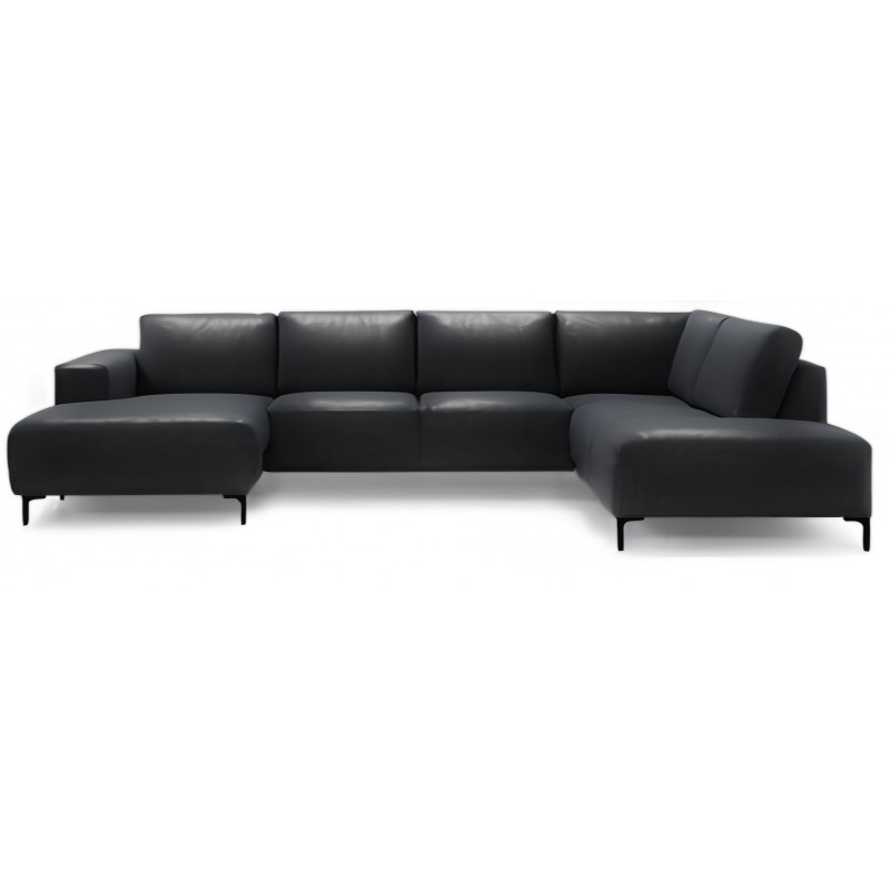 Hjort Knudsen Copenhagen Læder U-sofa - Venstrevendt