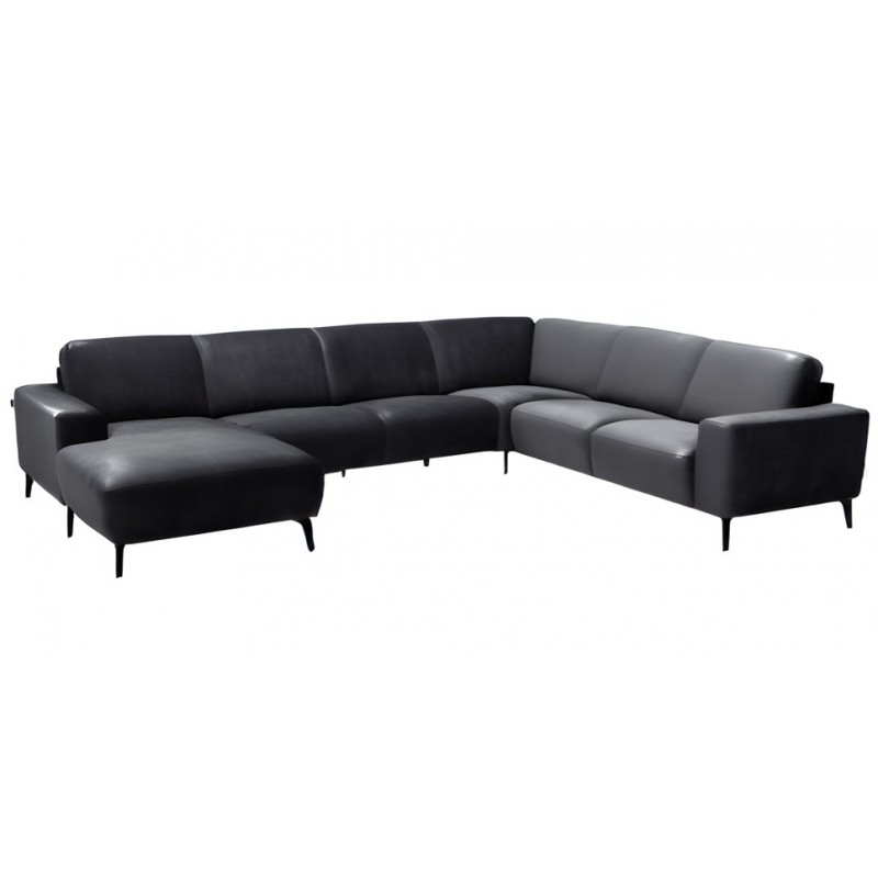 Hjort Knudsen Copenhagen læder hjørnesofa med chaiselong venstrevendt