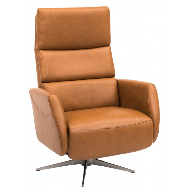 Hjort Knudsen Sanderum lænestol Semianilin læder