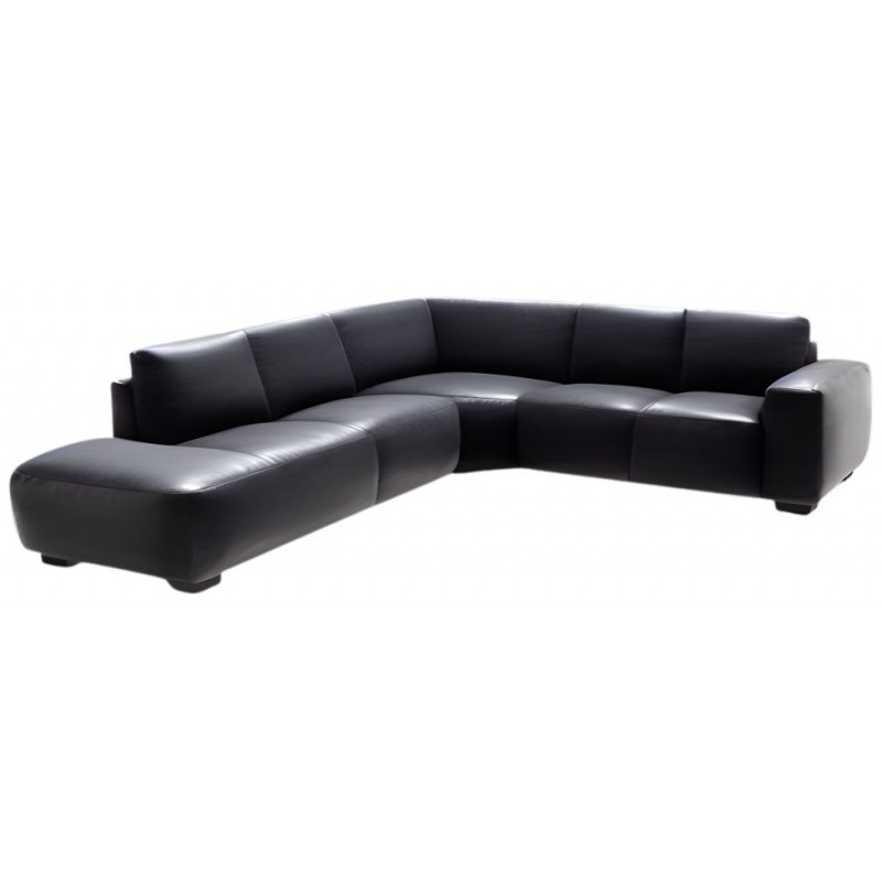Hjort Knudsen Aarhus læder hjørnesofa med open end venstrevendt