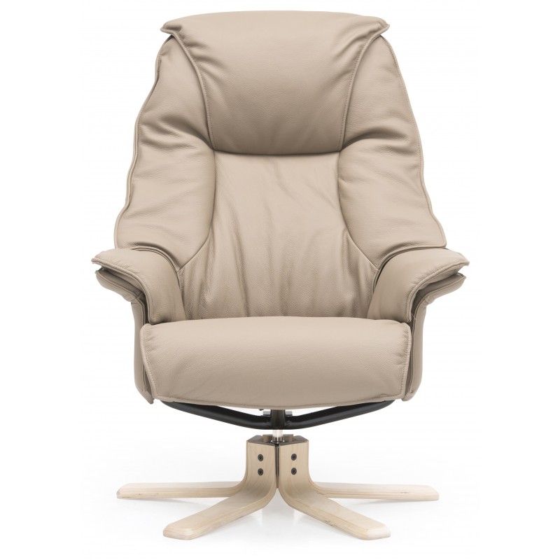 Hjort Knudsen Aars Lænestol i ægte semianilinlæder