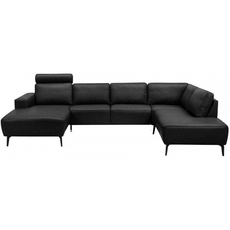 Hjort Knudsen Copenhagen Læder U-sofa - Venstrevendt