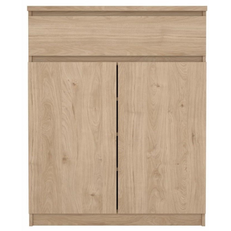 Garda skænk 2 låger + 1 skuffe - Eg billede