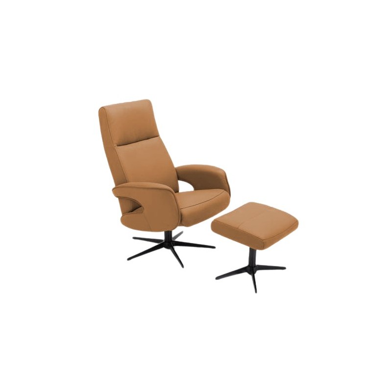 Hjort Knudsen Vala Semianilin Læder Lænestol