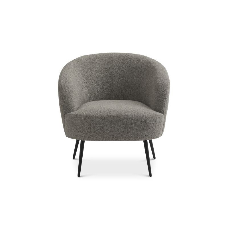 Conrad loungestol MUSHROOM stof med sort metalben