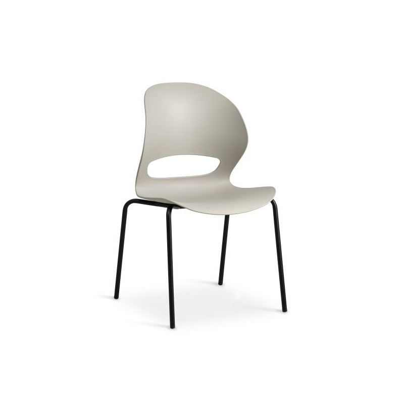 Linea Stone Spisebordsstol med Sort Frame stel