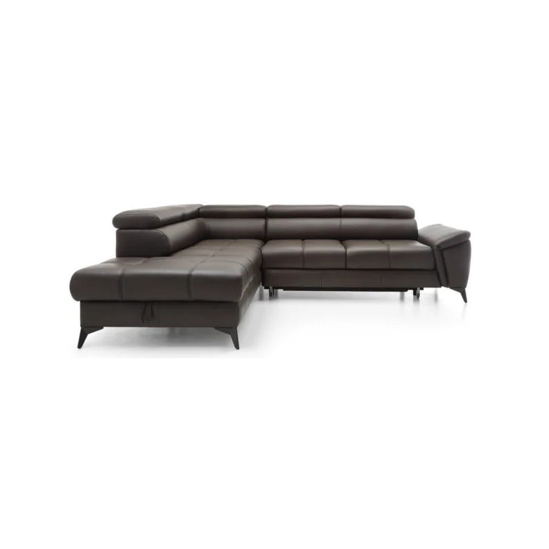 Monaco Hjørnesofa ægte læder - Venstrevendt