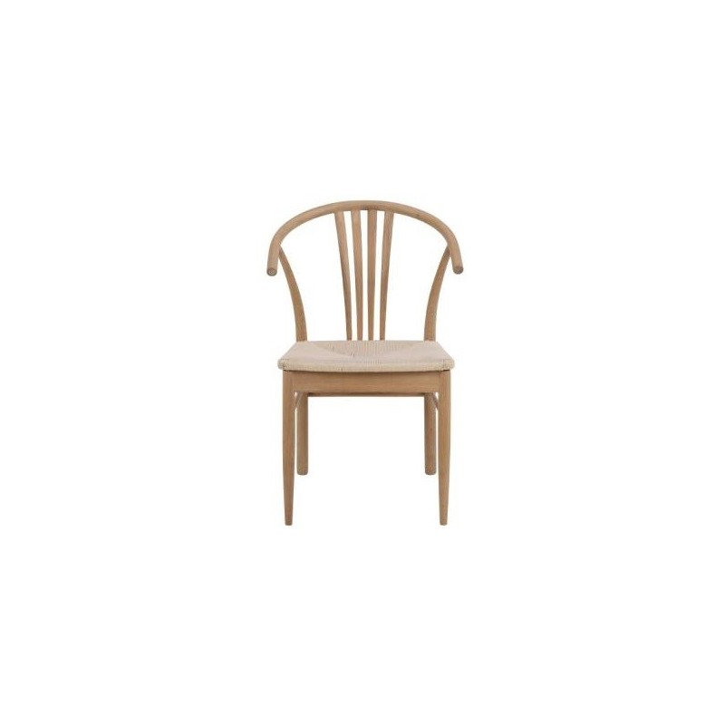 I_York spisebordsstol i hvidpigmenteret olieret eg