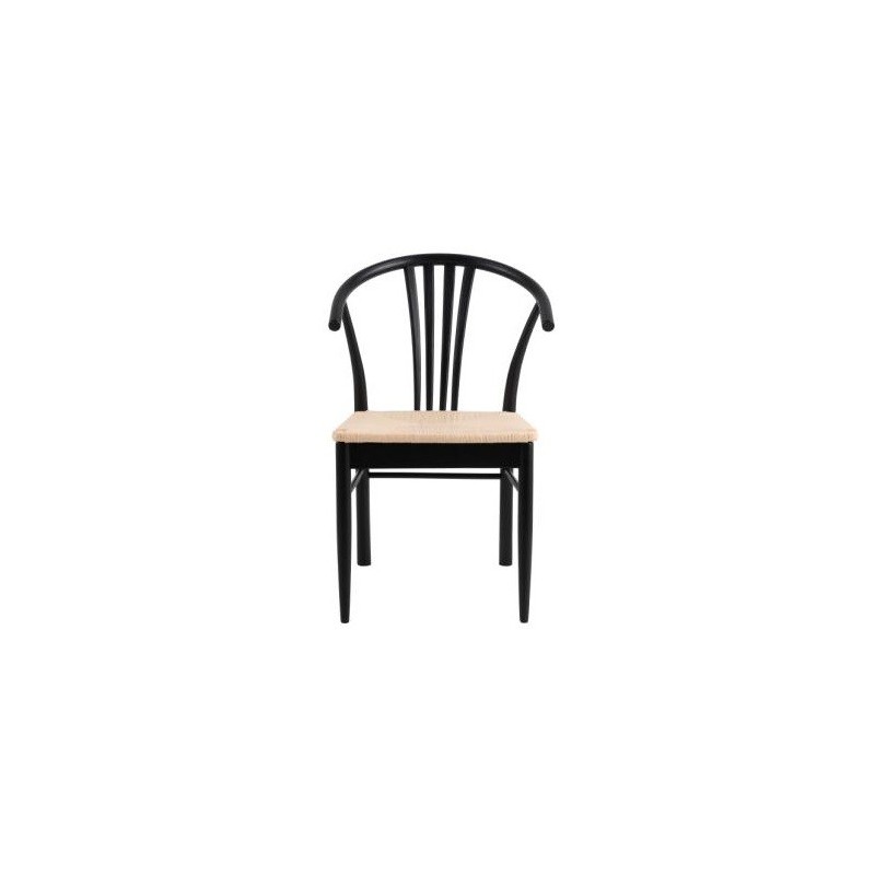 I_York spisebordsstol med armlæn hvid papir