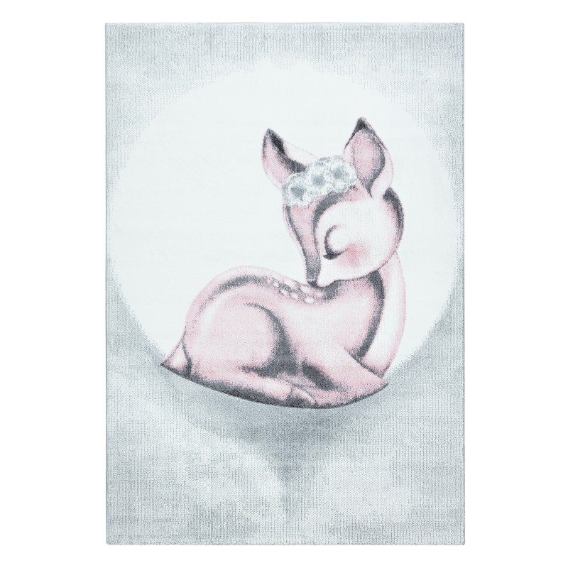 Bambi Børnetæppe Rådyr - Pink - 120x170