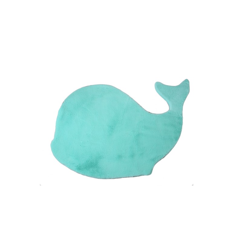 Caty Børnetæppe Hval - Mynte - 80x120 billede