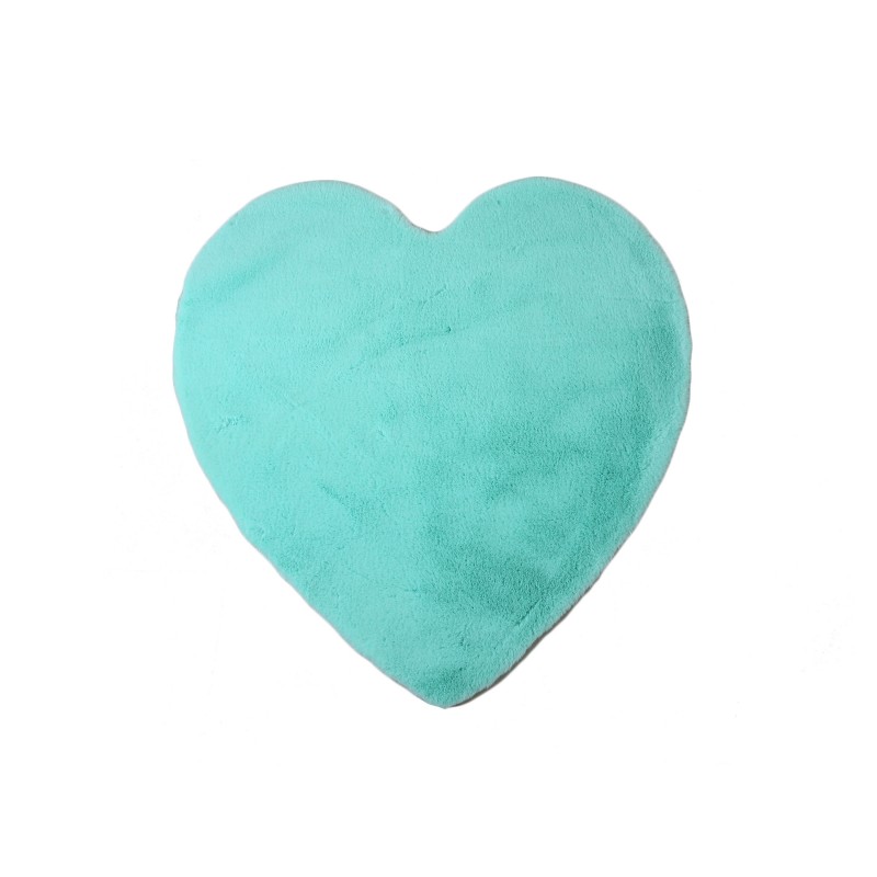 Caty Børnetæppe Hjerte - Mynte - 90x90 billede