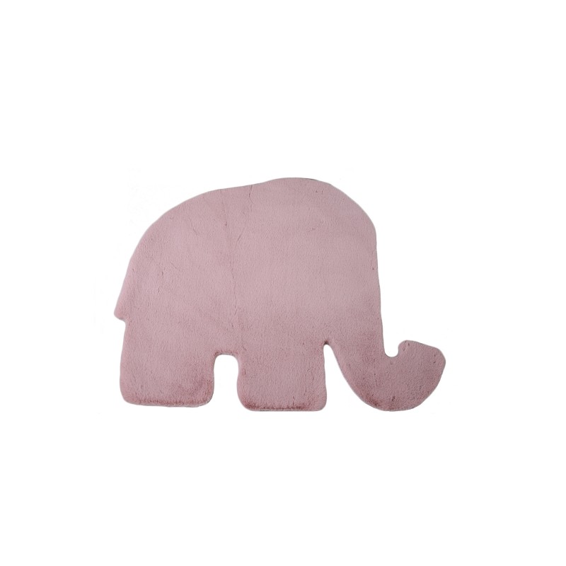 Caty Børnetæppe Elefant - Rosa - 80x100 billede
