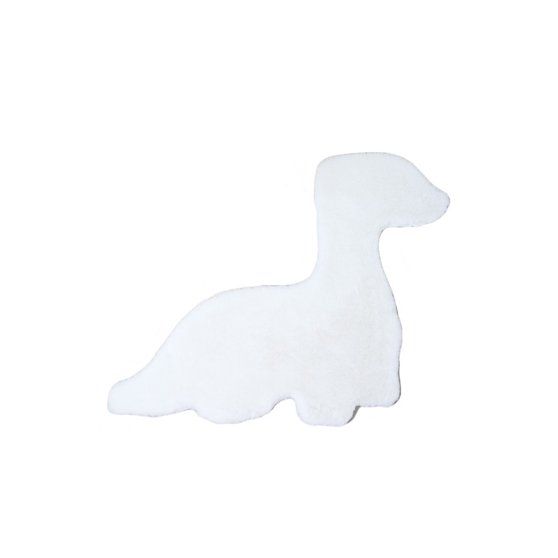 Caty Børnetæppe Dino - Hvid - 80x100 billede