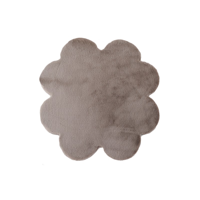 Caty Børnetæppe Kløver - Beige - 90x90 billede