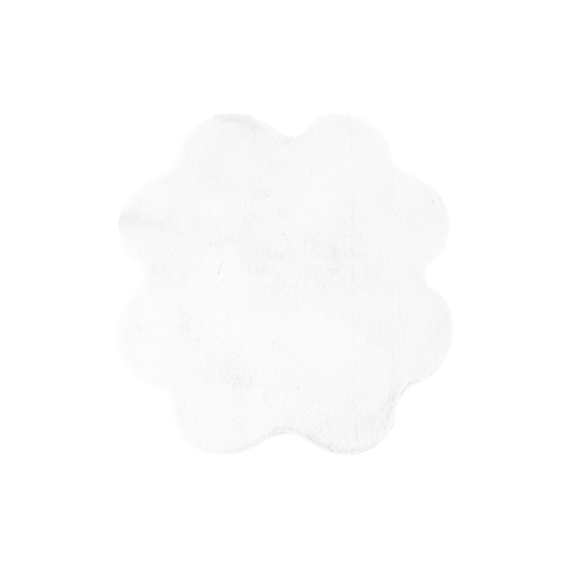 Caty Børnetæppe Kløver - Hvid - 90x90 billede