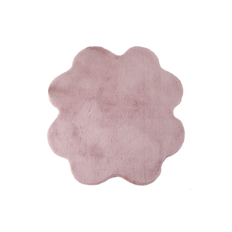 Caty Børnetæppe Kløver - Rosa - 90x90 billede