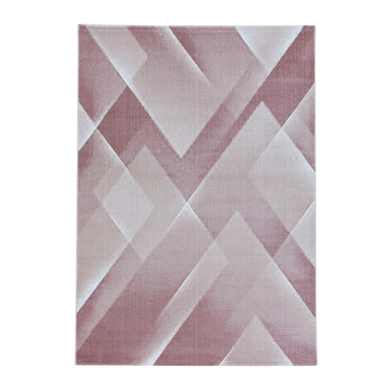 Costa Kortluvet Tæppeløber Abstrakt - Pink - 80x150 (Løber) billede