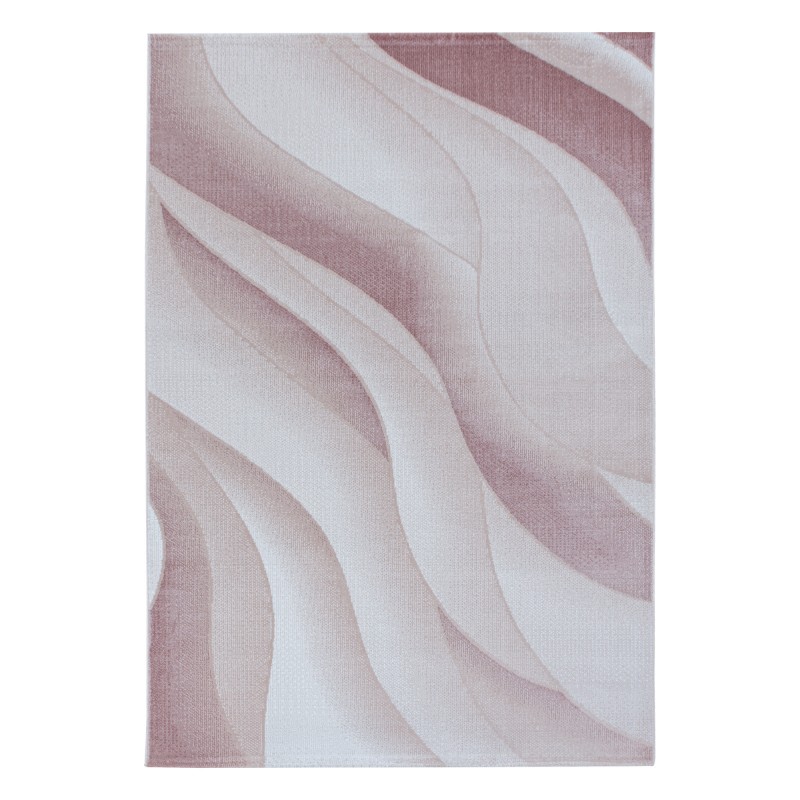 Costa Kortluvet Tæppeløber Bølge - Pink - 80x150 (Løber) billede