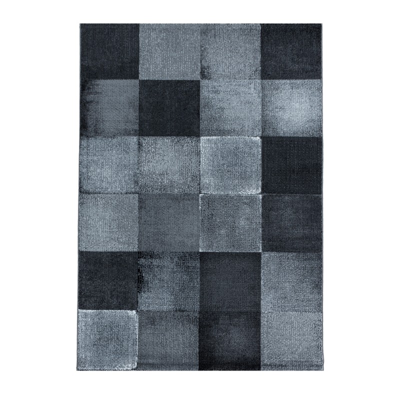 Costa Kortluvet tæppe Abstrakt Bølge - Sort - 160x230 billede