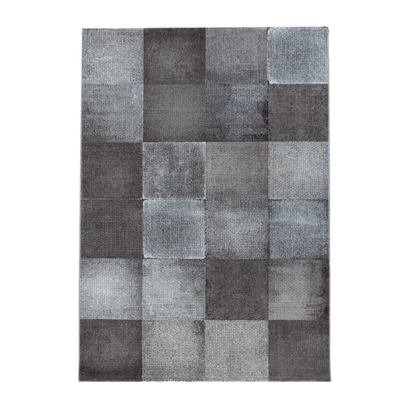 Costa Kortluvet Tæppeløber Abstrakt Bølge - Brun - 80x150 (Løber) billede