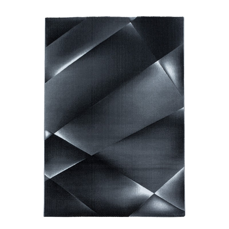 Costa Kortluvet tæppe Abstrakt - Sort - 160x230 billede