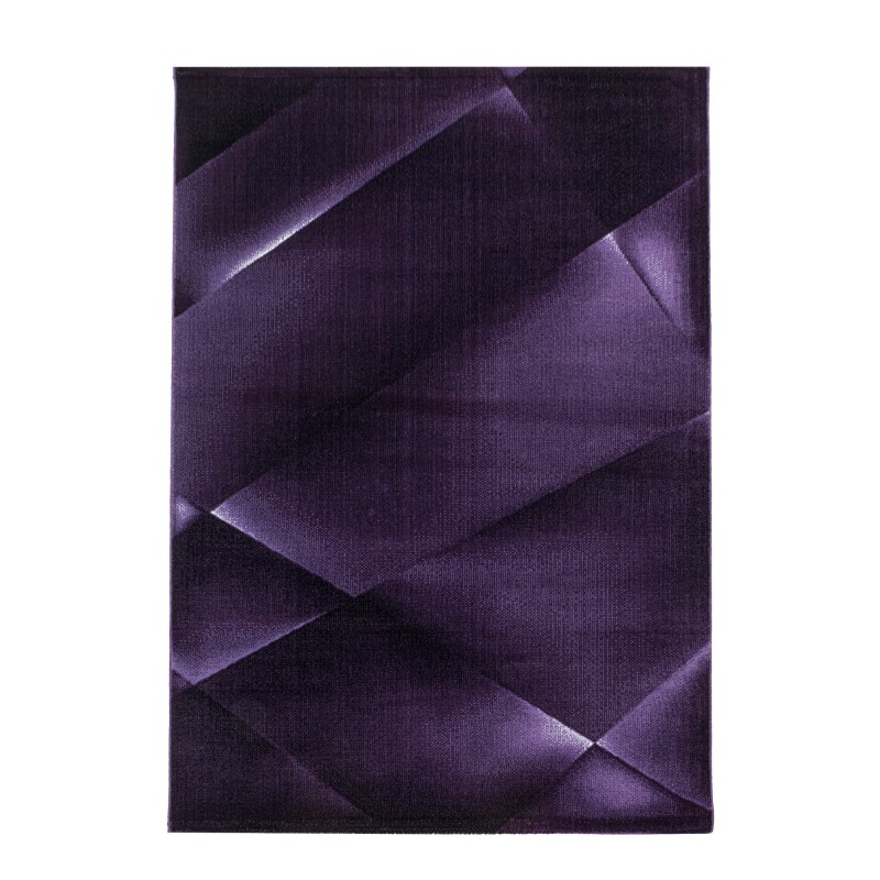 Costa Kortluvet Tæppeløber Abstrakt - Lilla - 80x250 (Løber) billede