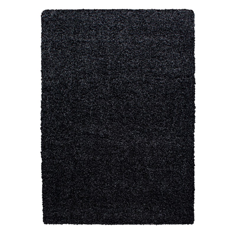 Dream Shaggy tæppe Ensfarvet - Antracit - 120x170