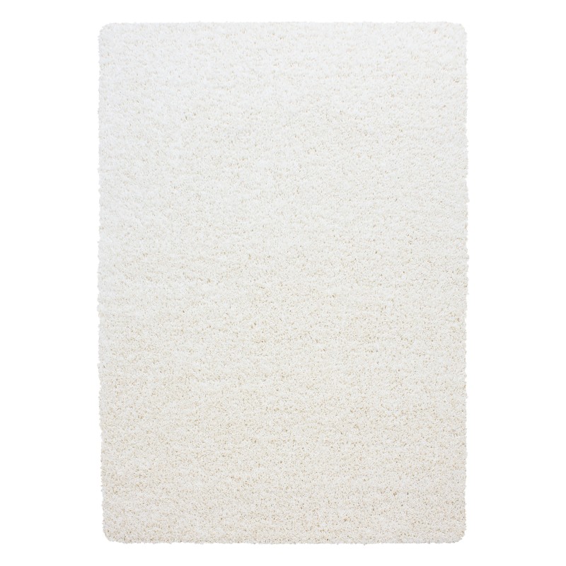 Dream Shaggy tæppe Ensfarvet - Creme - 120x170