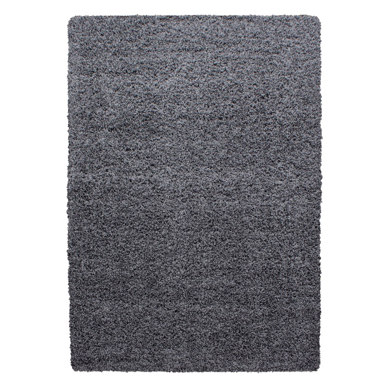 Dream Shaggy tæppe Ensfarvet - Grå - 160x230