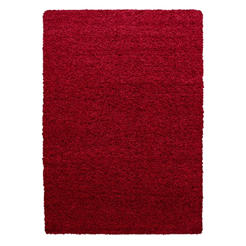 Dream Shaggy Tæppeløber Ensfarvet - Rød - 65x130 (Løber)