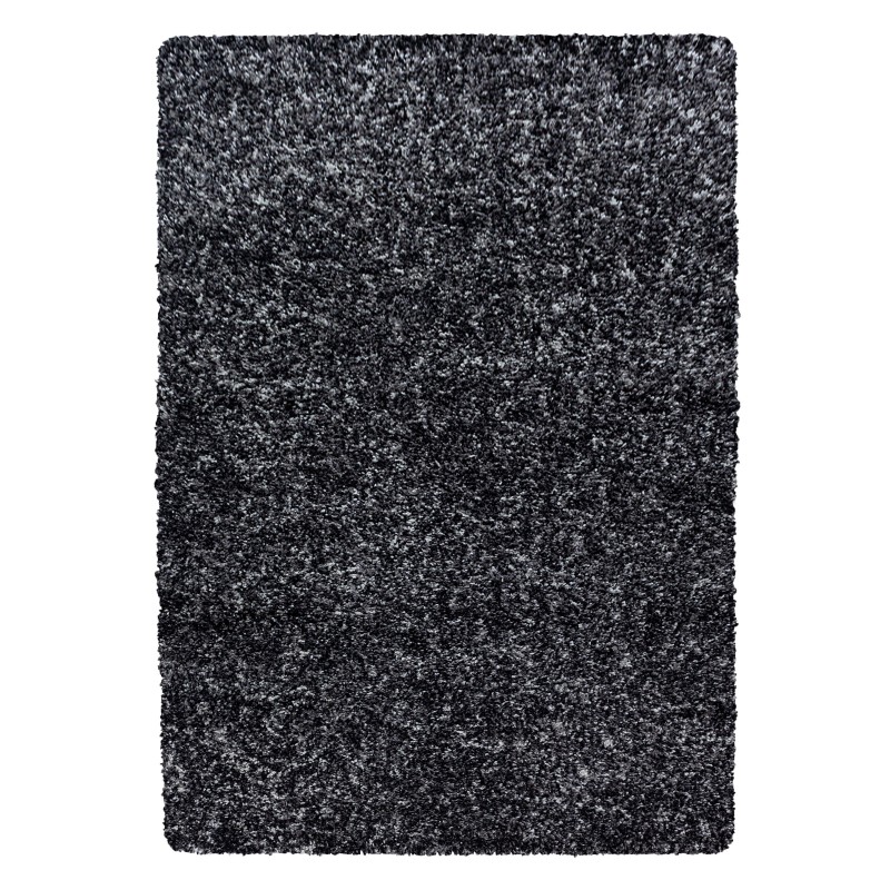 Enjoy Shaggy Tæppeløber Plettet - Antracit - 80x250 (Løber) billede