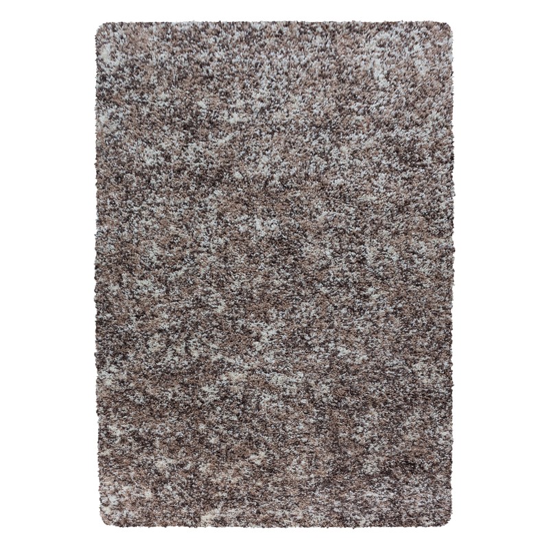 Enjoy Shaggy Tæppeløber Plettet - Beige - 60x110 (Løber) billede