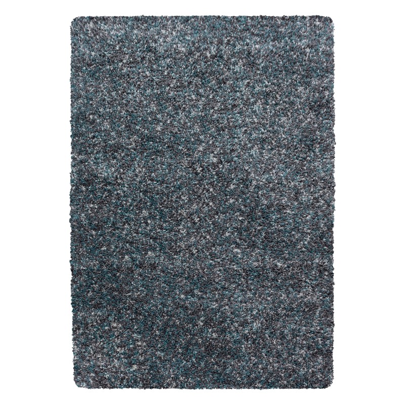 Enjoy Shaggy tæppe Plettet - Blå - 280x370