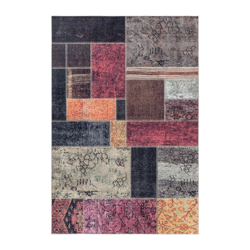 Fiesta Vaskbart Tæppeløber Patchwork - Multi - 80x150 (Løber)