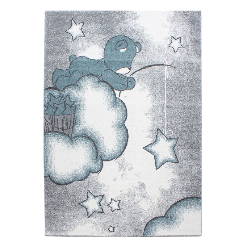 Kids Børnetæppe Bjørn - Blå - 200x290