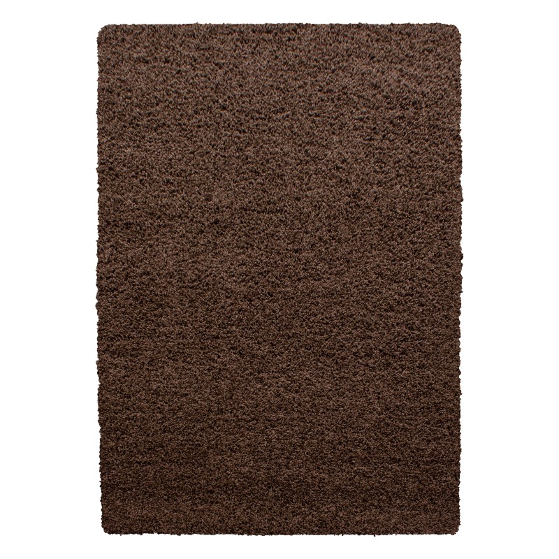 Life Shaggy Tæppeløber Ensfarvet - Brun - 80x250 (Løber)