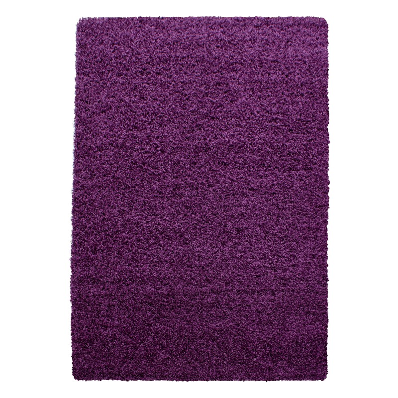 Life Shaggy Tæppeløber Ensfarvet - Lilla - 100x200 (Løber)